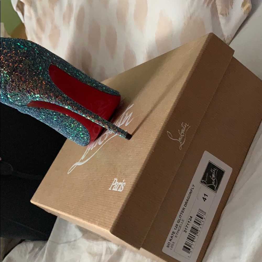 Christian Louboutin SO Kate 120 Glitter Dragonfly - Picture 2 of 4